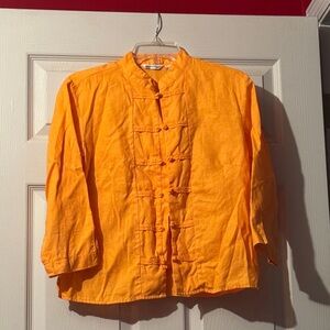 Vibrant Mandarin Collar Women's Jacket